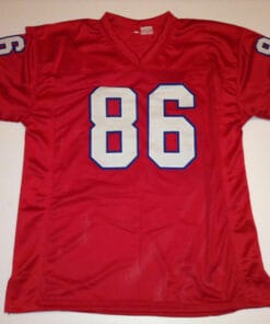 Alternative view of UNSIGNED CUSTOM Sewn Stitched Stanley Morgan Red Jersey