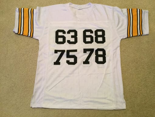 UNSIGNED CUSTOM Sewn Stitched Steel Curtain White Jersey - Image 2