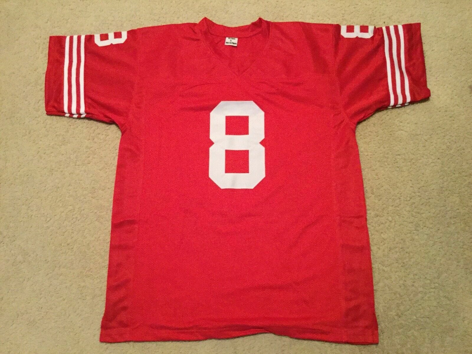 UNSIGNED CUSTOM Sewn Stitched Steve Young Red Jersey 2 UNSIGNED CUSTOM Sewn Stitched Steve Young Red Jersey - Image 2