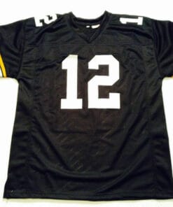 Alternative view of UNSIGNED CUSTOM Sewn Stitched Terry Bradshaw Black Jersey