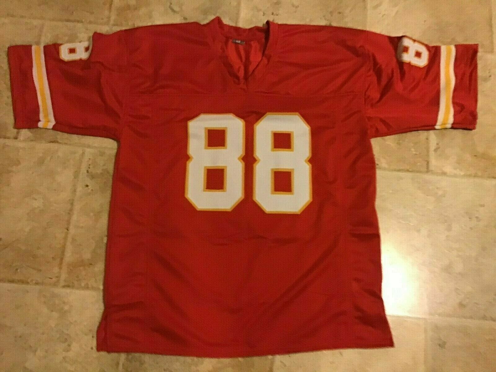 UNSIGNED CUSTOM Sewn Stitched Tony Gonzalez ERROR Red Jersey 2 UNSIGNED CUSTOM Sewn Stitched Tony Gonzalez ERROR Red Jersey - Image 2