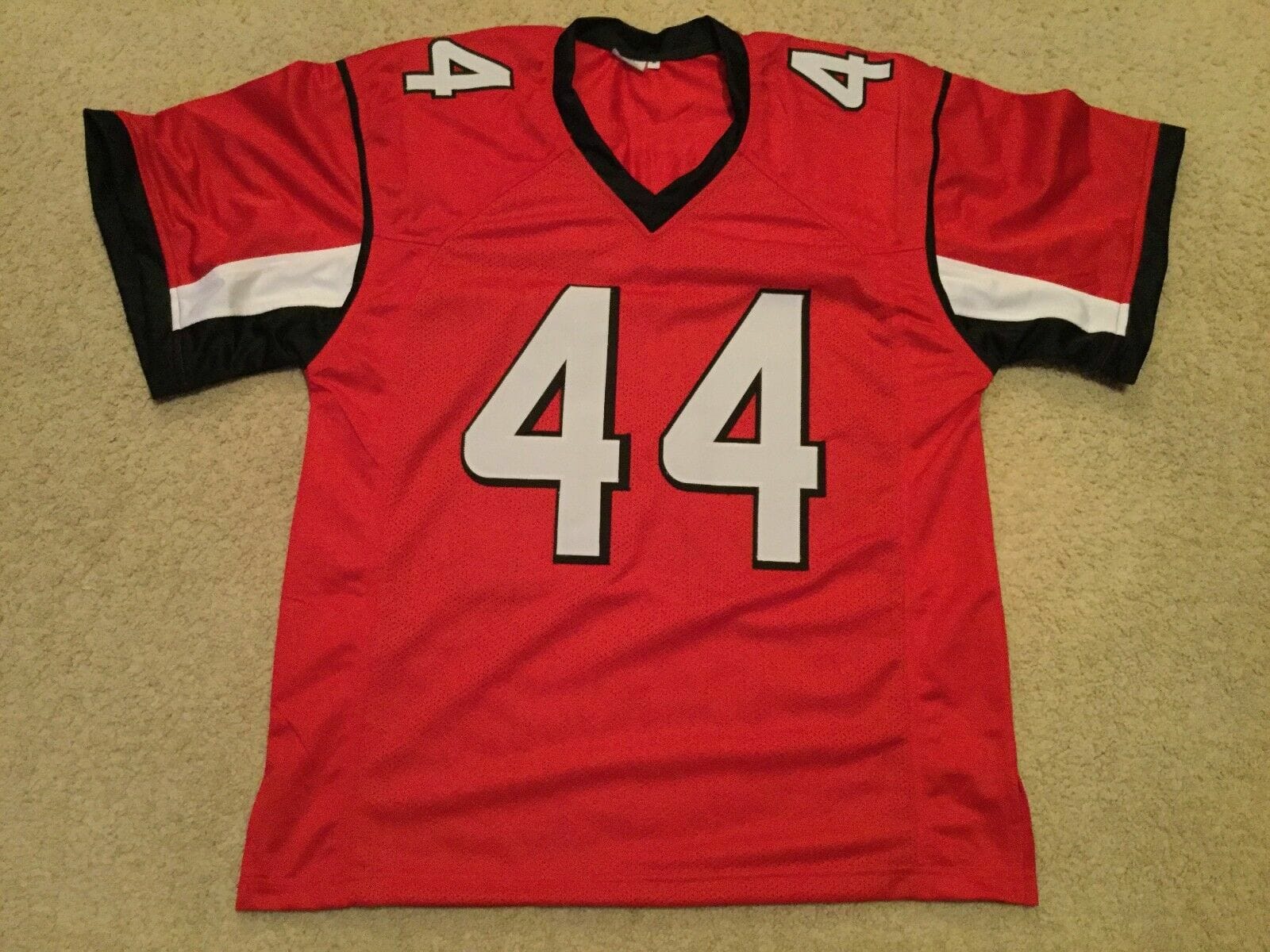 UNSIGNED CUSTOM Sewn Stitched Vic Beasley Jr. Red Jersey 2 UNSIGNED CUSTOM Sewn Stitched Vic Beasley Jr. Red Jersey - Image 2