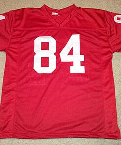 Alternative view of UNSIGNED CUSTOM Sewn Stitched Brent Jones Red Jersey