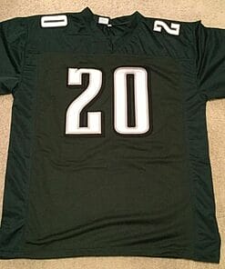 Alternative view of UNSIGNED CUSTOM Sewn Stitched Brian Dawkins Green Jersey
