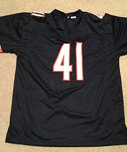 Alternative view of UNSIGNED CUSTOM Sewn Stitched Brian Piccolo Blue Jersey