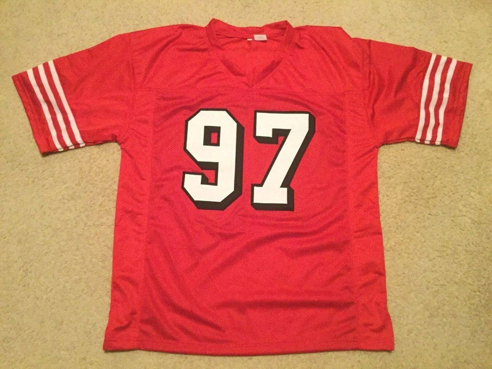 UNSIGNED CUSTOM Sewn Stitched Bryant Young Red Jersey 2 UNSIGNED CUSTOM Sewn Stitched Bryant Young Red Jersey - Image 2