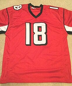 Alternative view of UNSIGNED CUSTOM Sewn Stitched Calvin Ridley Red Jersey