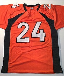 Alternative view of UNSIGNED CUSTOM Sewn Stitched Champ Bailey Orange Jersey