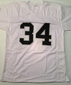 Alternative view of UNSIGNED CUSTOM Sewn Stitched Bo Jackson White Jersey