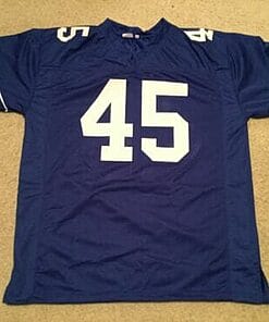 Alternative view of UNSIGNED CUSTOM Sewn Stitched Kenny Easley Blue Jersey