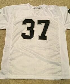 Alternative view of UNSIGNED CUSTOM Sewn Stitched Lester Hayes White Jersey