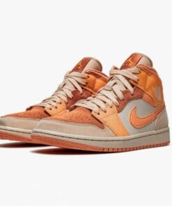 Alternative view of Air Jordan 1 Mid Apricot Orange
