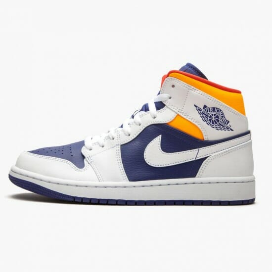 aj 1 mid royal blue laser orange