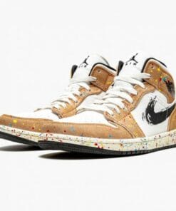 Alternative view of Air Jordan 1 Mid SE Brushstroke