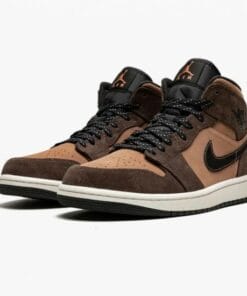 Alternative view of Air Jordan 1 Mid SE Dark Chocolate
