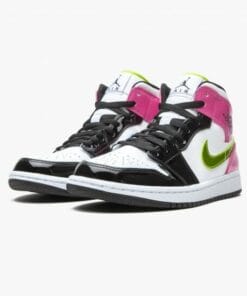 Alternative view of Air Jordan 1 Mid SE ‘Cyber Active Fuchsia’