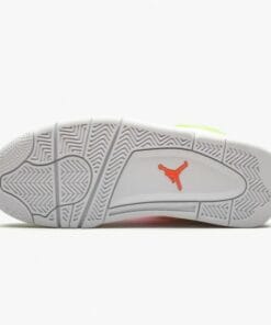 Alternative view of Air Jordan 4 Retro White Lemon Pink