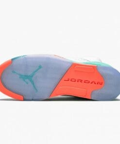 Alternative view of Air Jordan 5 Retro Light Aqua