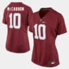 Alabama Crimson Tide #10 A.J. Mccarron College Football Red Jersey