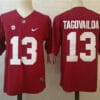Alabama Crimson Tide #13 Tua Tagovailoa College Football Jersey Red 7 Tua Tagovailoa Alabama Jersey