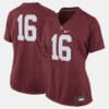 Alabama Crimson Tide #16 College Football Crimson Jersey