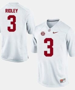 Alabama Crimson Tide #3 Calvin Ridley Jersey NCAA Football White