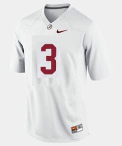 Alabama Crimson Tide #3 Trent Richardson College Football White Jersey