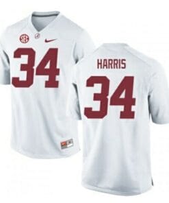 Alabama Crimson Tide #34 Damien Harris NCAA Football Jersey White