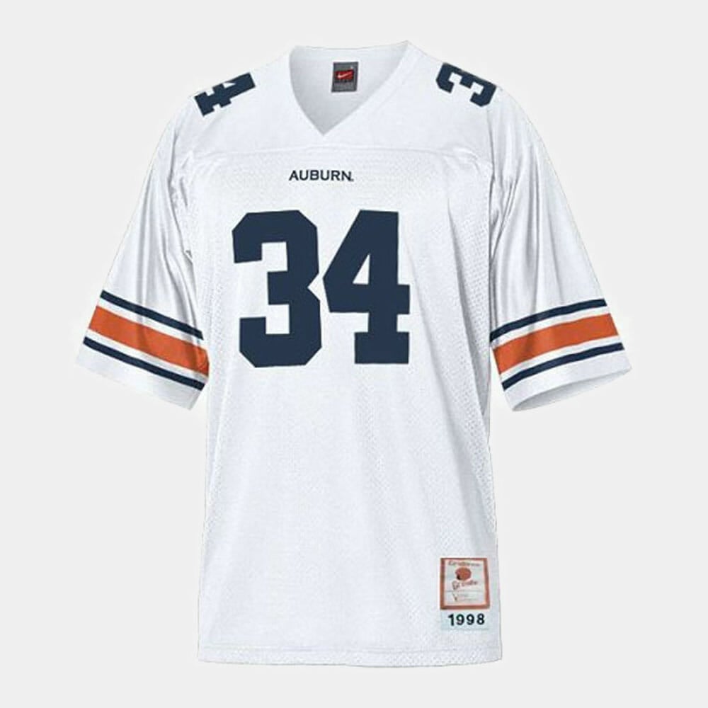 Auburn Tigers #34 Bo Jackson College Football White Jersey 1 Auburn Tigers #34 Bo Jackson College Football White Jersey