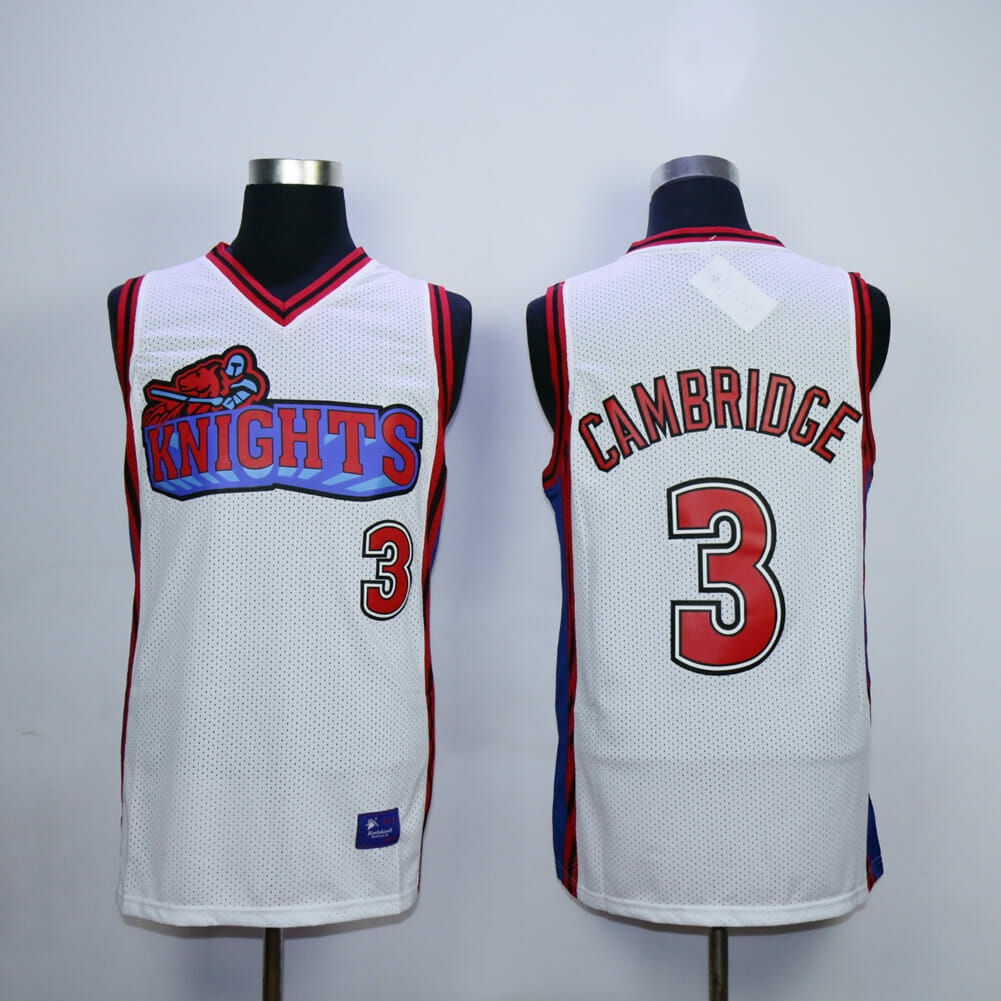 Calvin Cambridge #3 Basketball Jersey White 1 Calvin Cambridge #3 Basketball Jersey White