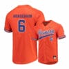 Clemson Tigers 6 Elijah Henderson Orange Elite College Baseball Jersey 4 Clemson Tigers 6 Elijah Henderson Orange Elite College Baseball Jersey