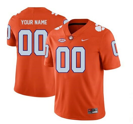 Clemson Football Jersey Custom Legend Stitched College NCAA Orange 10 Clemson Football Jersey Custom Legend Stitched College NCAA Orange