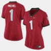 Georgia Bulldogs #1 Sony Michel College Football Red Jersey 6 Georgia Bulldogs #1 Sony Michel College Football Red Jersey