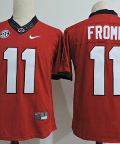 Georgia Bulldogs #11 Jake Fromm College Football Jersey Red
