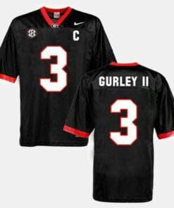 Georgia Bulldogs #3 Todd Gurley Ii College Football Black Jersey