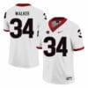 Georgia Bulldogs 34 Herchel Walker College Football Jersey White