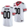 Georgia Bulldogs Personalized Jersey Name And Number 2021-22 CFP National Champions White