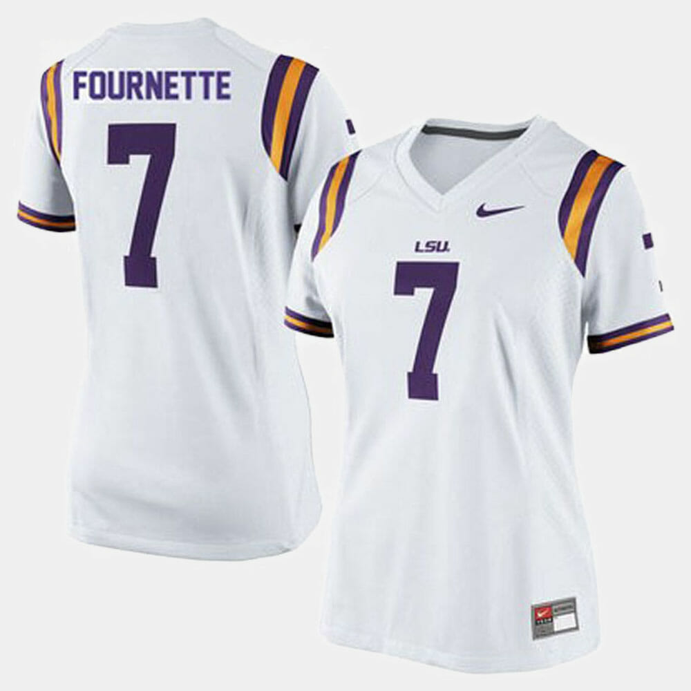 Lsu Tigers #7 Leonard Fournette College Football White Jersey 1 Lsu Tigers #7 Leonard Fournette College Football White Jersey