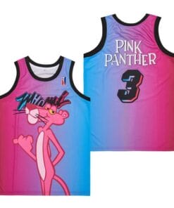 Miami Heat #3 Pink Panther Movie Basketball Jersey