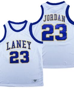 Michael Jordan #23 Laney Movie Basketball Jersey White