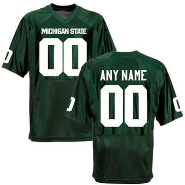 Michigan State Custom Jersey Name and Number NCAA Football Style 3 10 Michigan State Custom Jersey Name and Number NCAA Football Style 3