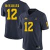 Michigan Wolverines 12 Cade McNamara Navy College Football Jersey