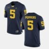 Michigan Wolverines #5 Jabrill Peppers Alumni Football Game Navy Jersey 7 Michigan Wolverines #5 Jabrill Peppers Alumni Football Game Navy Jersey