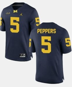 Michigan Wolverines #5 Jabrill Peppers Alumni Football Game Navy Jersey
