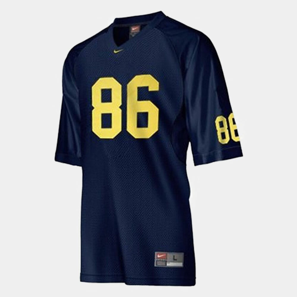 Michigan Wolverines #86 Mario Manningham College Football Blue Jersey 1 Michigan Wolverines #86 Mario Manningham College Football Blue Jersey