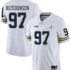 Michigan Wolverines 97 Aidan Hutchinson White College Football Jersey