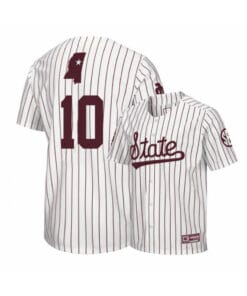 Mississippi State Bulldogs 10 Josh Hatcher White Baseball Jersey