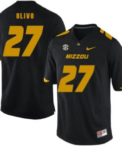 Missouri Tigers #27 Brock Olivo NCAA College Football Jersey Black