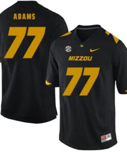 Missouri Tigers #77 Paul Adams NCAA College Football Jersey Black