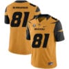 Missouri Tigers #81 Albert Okwuegbunam College Football Jersey Gold